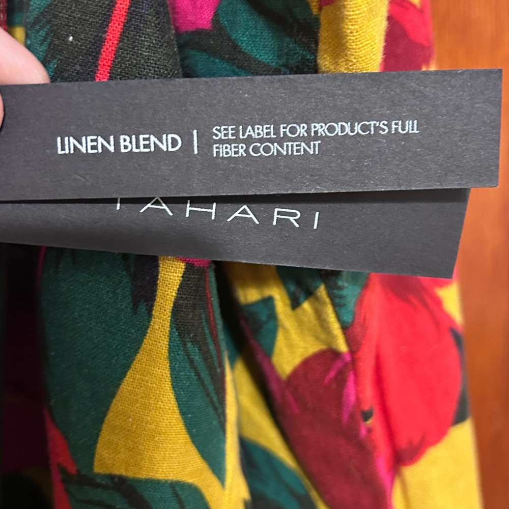 Tahari Vibrant Floral Jean Jacket - Picture 4 of 4